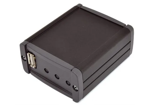 Black aluminium enclosure for FT1185M (audio distribution over Ethernet network) - Image 1