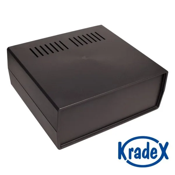 Plastic enclosure with side panels and ventilation grille - 92x217x235 mm - Image 1