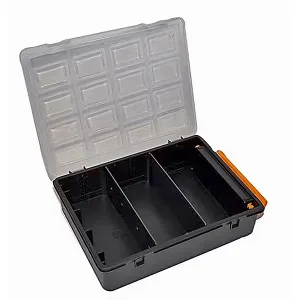 Small-Parts Organiser Case with Handle - 242x188x60mm - 3 Compartments