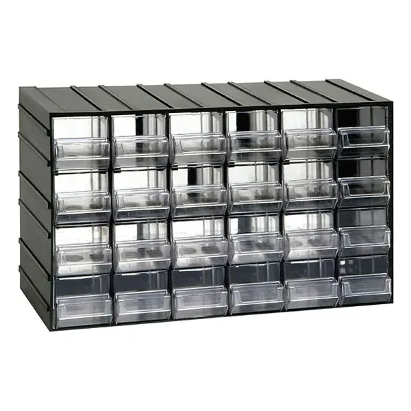 Modular Small Parts Drawer Cabinet 382x148x330mm - 24 Drawers - 600 Series - Image 1