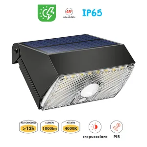 Solar LED Lamp with PIR and Dusk Sensor