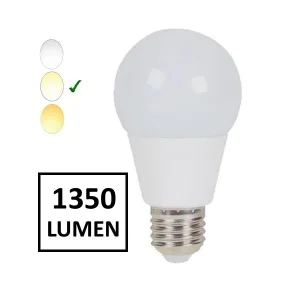 LED Lamp - Neutral Light 220 Vac - E27 Base - 15W
