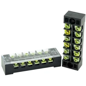 TERMINAL BLOCK, 6 POSITIONS - 15A 600VAC