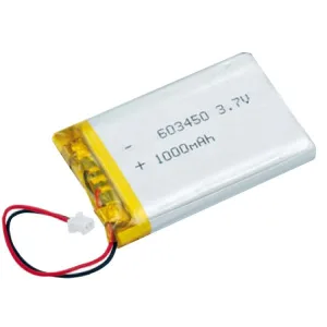 Lithium Polymer Battery 3.7V 1000mA - 2mm Pitch