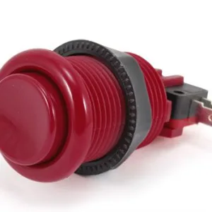 Arcade Push Button - Maroon
