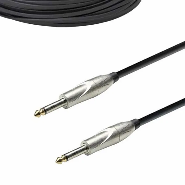 Mono Guitar Cable with Metal Jacks and Spiral Shield - 5 metres - Image 1