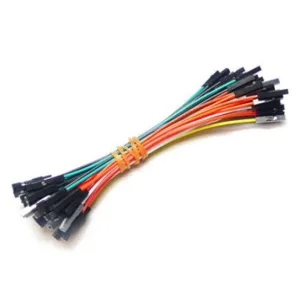 Pack of 50 Female-to-Female Jumper Wires - Assorted Colours