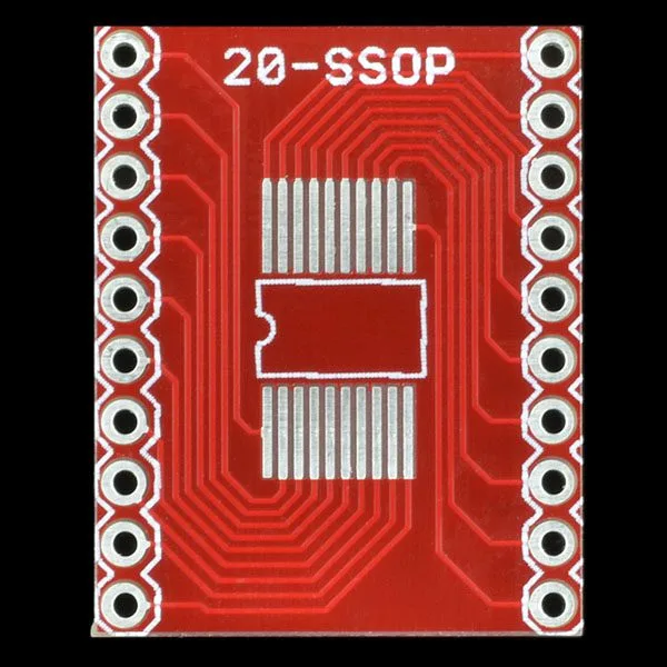 SSOP20 to DIP20 adapter PCB - Image 3