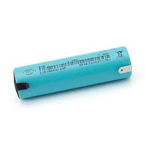 18650 Li-ion Battery - 2000mAh with Solder Tabs