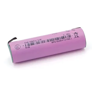 Li-ion 18650 Battery - 3000mAh with Solder Terminals