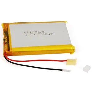 Lithium Polymer Battery 3.7V 5000 mAh  - 2.54mm pitch