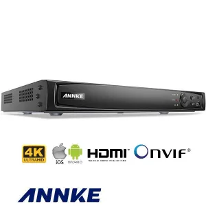 Plug&Play 4K NVR Recorder - 8 Channels - PoE