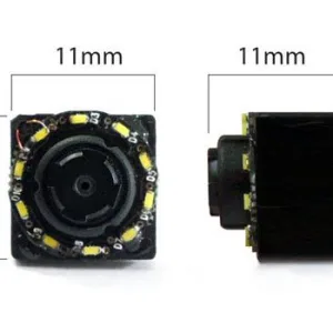 Micro Color Camera with 10 White LEDs - 11x11 mm