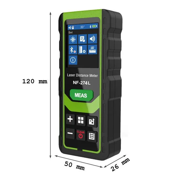 Laser Distance Meter up to 60 metres with Green LASER and Voice - Image 5