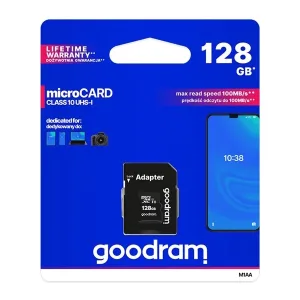 Micro SD HC 128GB class 10 card + adapter