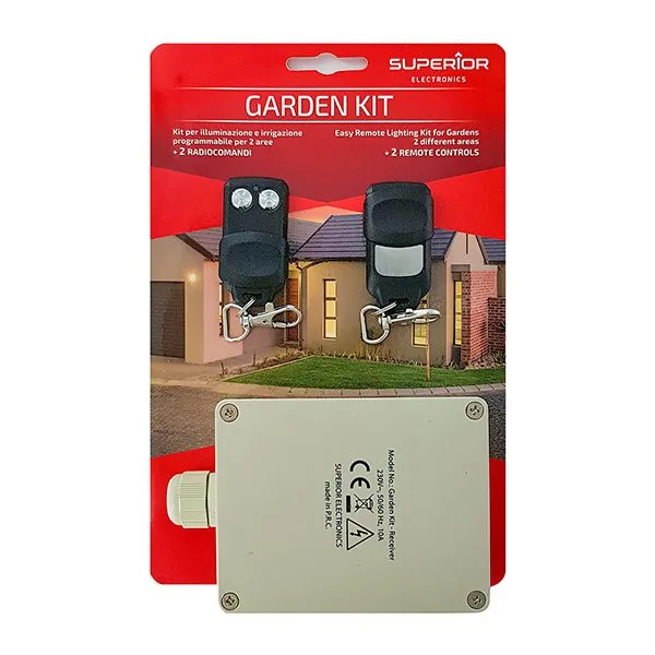 2-Channel Outdoor Radio Remote Control Kit - 220Vac - 433MHz - Image 3