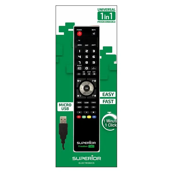 USB programmable universal remote control, 1-in-1 - Image 3