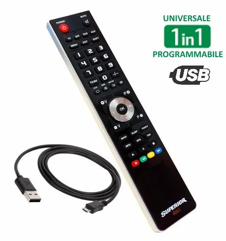 USB programmable universal remote control, 1-in-1 - Image 1