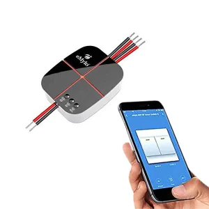 2-Channel Wi-Fi and RF Smart Switch, App Controlled, Works with Alexa and Google Home