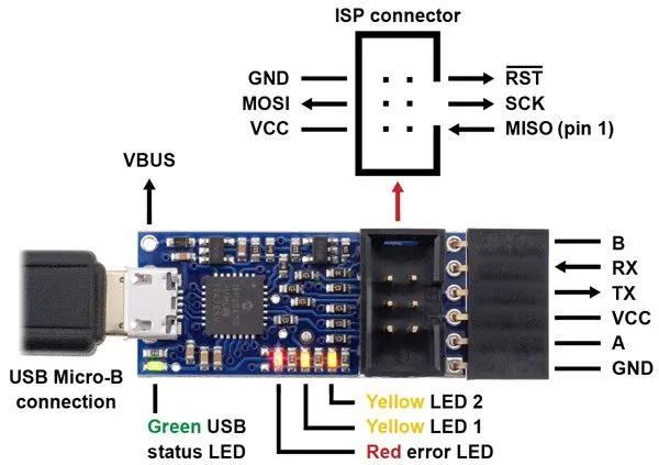 Pololu USB AVR Programmer 3-in-1 - V2.1 - Image 6