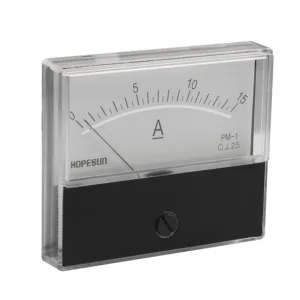 Analogue Panel Ammeter 70x60mm – 15 A