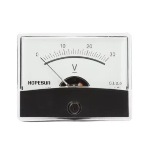 Analogue Panel Voltmeter 60x47mm – 30 VDC