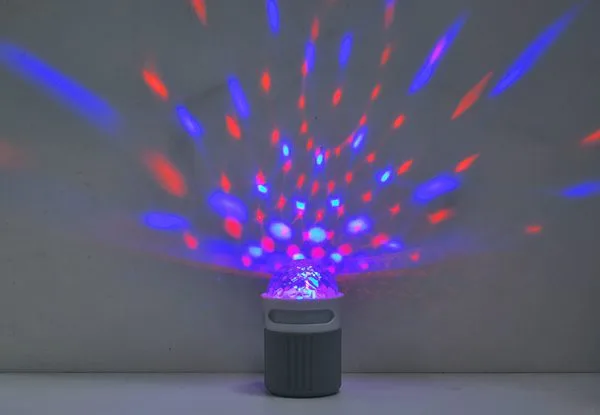 Bluetooth Speaker with LED Disco Light - Image 4