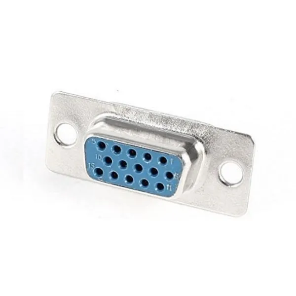 15-Pin D-Sub Female Connector - Image 1