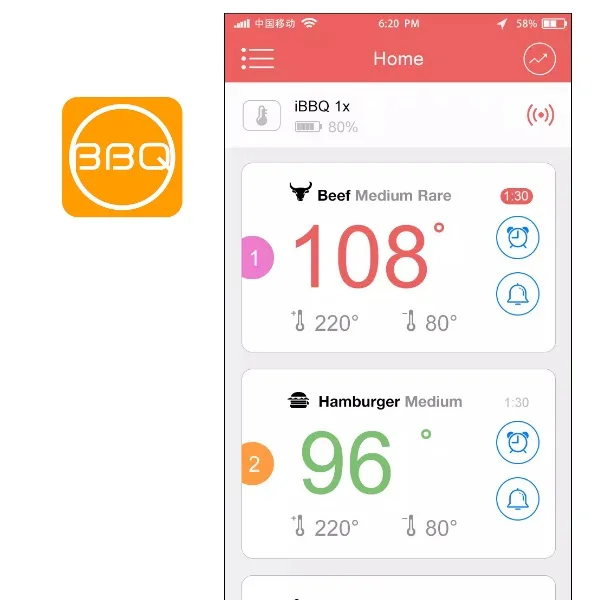Wireless Bluetooth Barbecue Thermometer Probe - Image 4