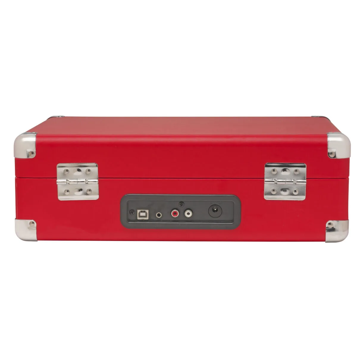 Vintage portable suitcase turntable with USB output - Red - Image 4