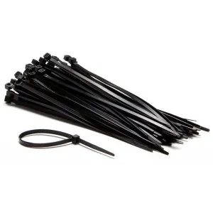 Black Cable Ties 4.8x300 mm - 100 pieces