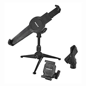 Desktop Stand with Microphone, Tablet and Smartphone Holders