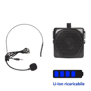 Portable PA System with Dynamic Headset Microphone - 5W
