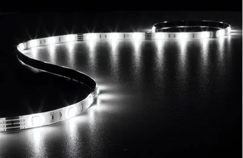Set of 4 flexible LED strips with power supply - white - Image 3