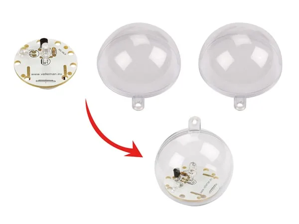 RGB LED Sphere - Solder-it-yourself KIT - Image 1