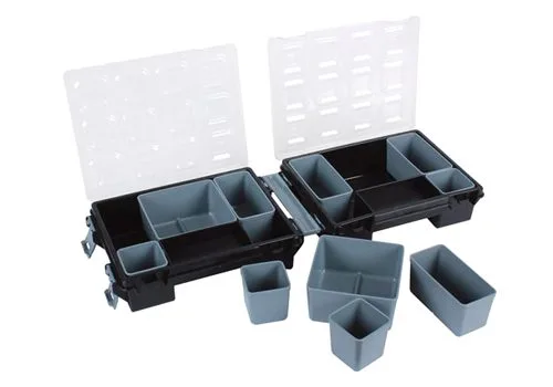 Black Small Parts Case 195x145x95 mm - 6 compartments - Image 5