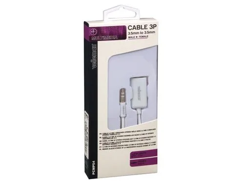 3.5 mm male jack cable - two 3.5 mm female jacks - Image 3