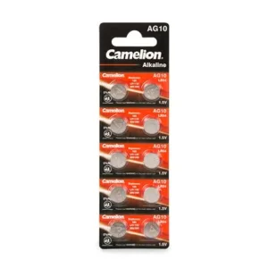 Set of 10 Alkaline Batteries LR1130/AG10 - 1.5 V