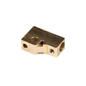Brass heater block for 3D Vertex