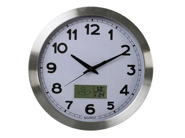 Wall clock with thermometer and hygrometer - Image 1