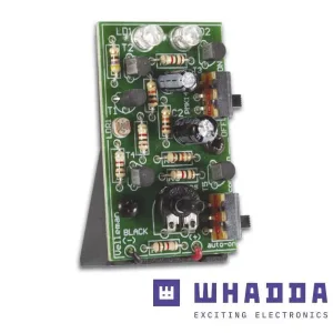 Red LED Emergency Light with Flash Effects and Automatic Switch-On in the Dark