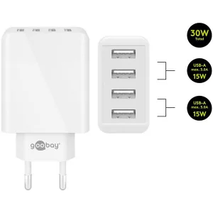 USB Power Supply - 4 outputs, 30 watt