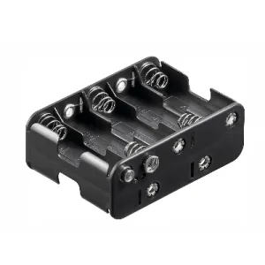 10 X AA Battery Holder with Clip Terminals