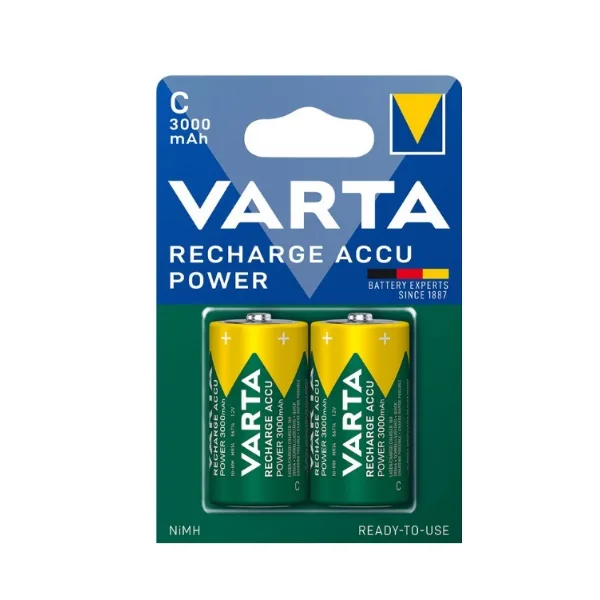 VARTA C Ready To Use Rechargeable Battery - 2 pcs - Image 1