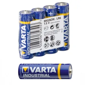 Blister Pack of 4 Varta AA Alkaline Batteries