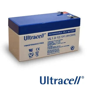 ULTRACELL Rechargeable Battery 12 V - 1.3 Ah