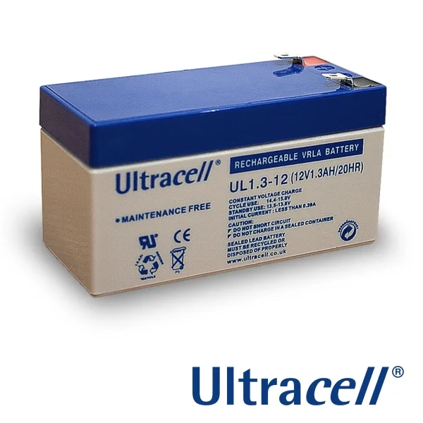 ULTRACELL Rechargeable Battery 12 V - 1.3 Ah - Image 1