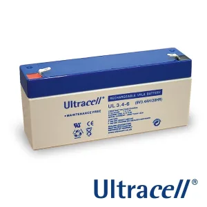 ULTRACELL Rechargeable Battery 6 V - 3.4 Ah