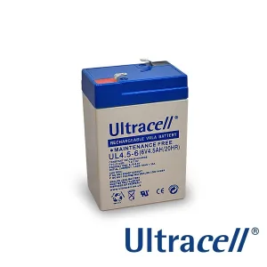 ULTRACELL Rechargeable Battery 6 V – 4.5 Ah