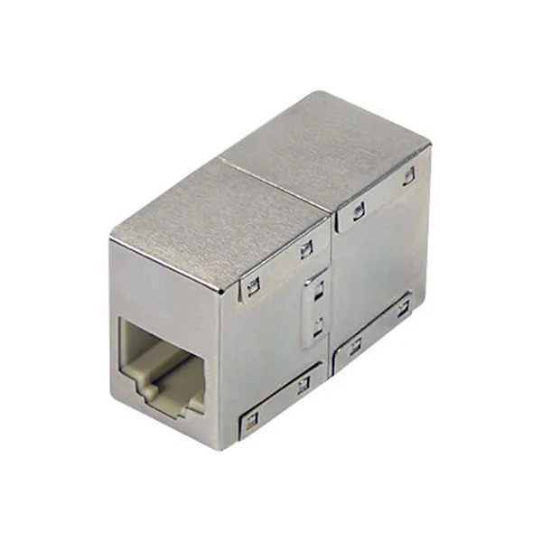 Metal RJ45 Coupler Female/Female - CAT 5e - Image 1